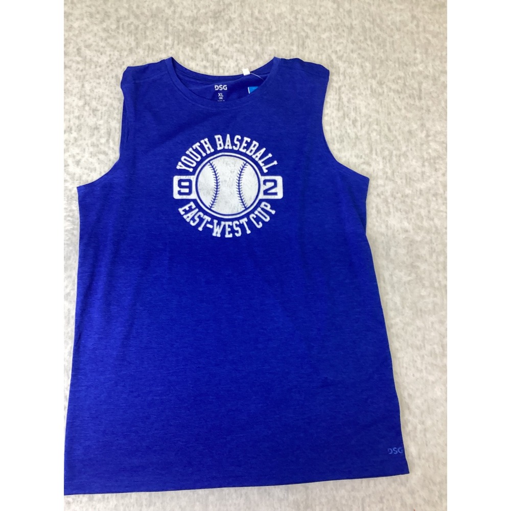 DSG Boys XL 18 Youth Baseball East-West Cup Movement Tank Royal Blue DAB15103GR.